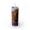 Skinny Tumbler with Straw – 20 oz Stainless Steel Cup