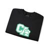 California Embroidered Crewneck Sweatshirt — Green Vintage 'CA' Paw Logo