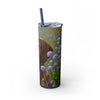 Skinny Tumbler with Straw – 20 oz Stainless Steel Cup