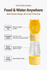 Cat-Ear Portable Pet Water Bottle with Food Cup