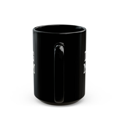 Dog Mom Black Mug