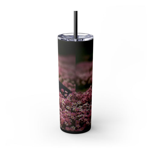 Skinny Tumbler with Straw – 20 oz Stainless Steel Cup