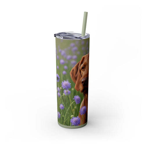 Skinny Tumbler with Straw – 20 oz Stainless Steel Cup