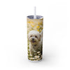 Skinny Tumbler with Straw – 20 oz Stainless Steel Cup