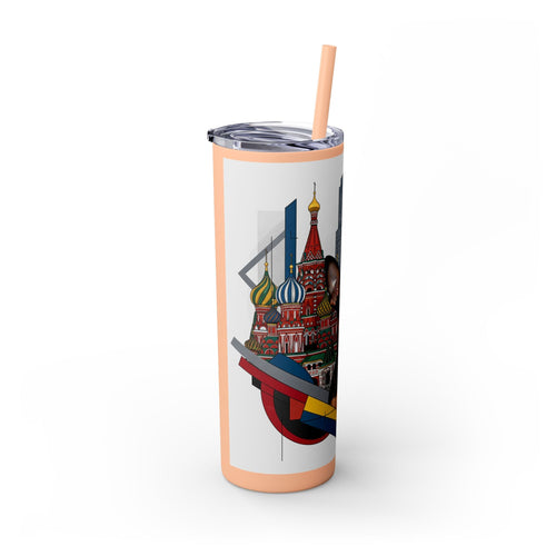 Skinny Tumbler with Straw – 20 oz Stainless Steel Cup