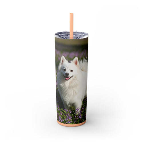 Skinny Tumbler with Straw – 20 oz Stainless Steel Cup