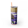 Skinny Tumbler with Straw – 20 oz Stainless Steel Cup