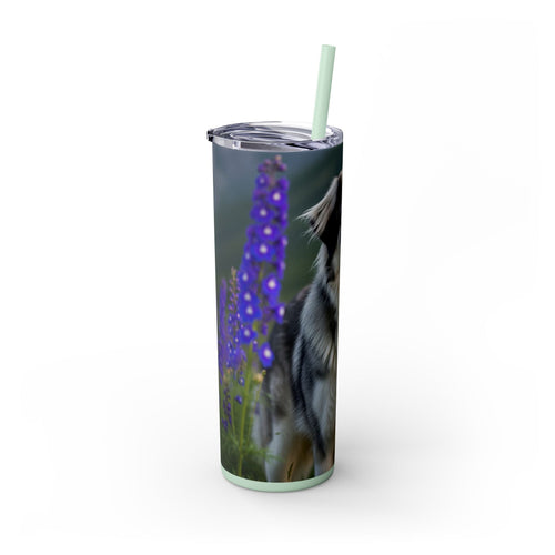 Skinny Tumbler with Straw – 20 oz Stainless Steel Cup