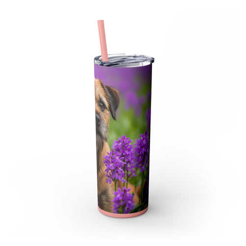 Skinny Tumbler with Straw – 20 oz Stainless Steel Cup
