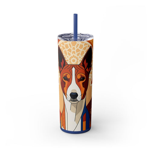 Skinny Tumbler with Straw – 20 oz Stainless Steel Cup