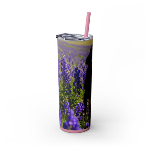 Skinny Tumbler with Straw – 20 oz Stainless Steel Cup