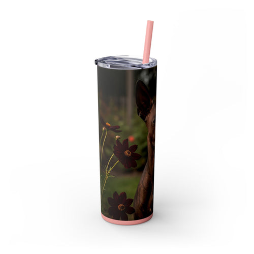 Skinny Tumbler with Straw – 20 oz Stainless Steel Cup