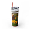 Skinny Tumbler with Straw – 20 oz Stainless Steel Cup