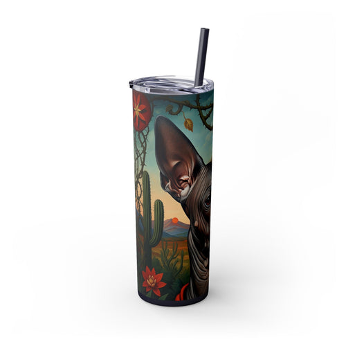 Skinny Tumbler with Straw – 20 oz Stainless Steel Cup