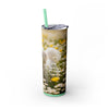 Skinny Tumbler with Straw – 20 oz Stainless Steel Cup