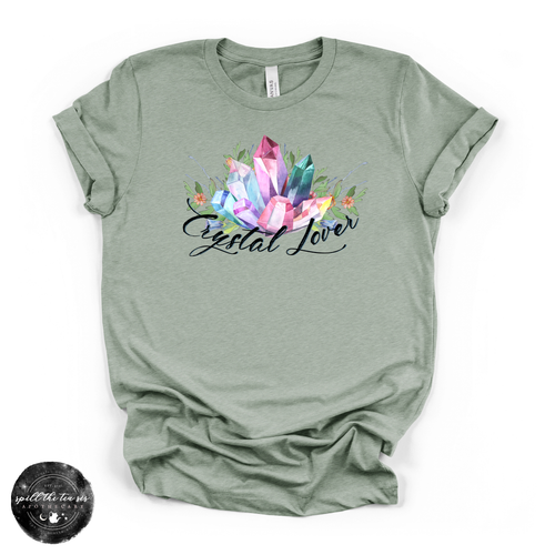 Crystal Lover Tee | Spiritual Crystal Graphic T-Shirt