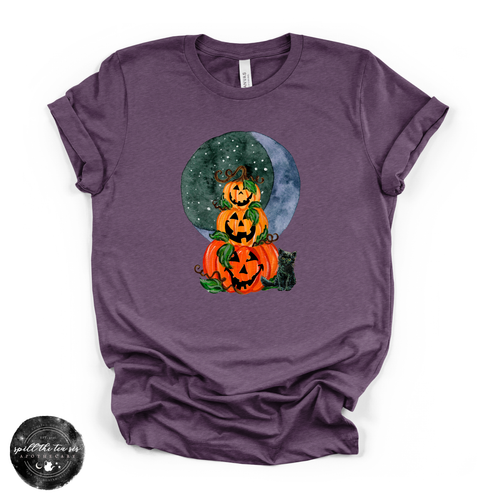 Jack O'Lantern Trio Tee | Vintage Halloween Pumpkin Graphic T-Shirt