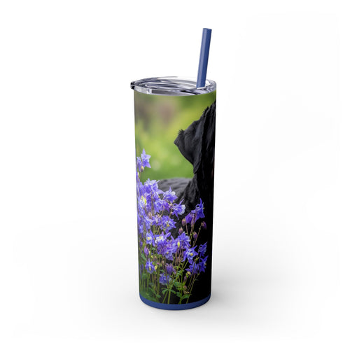 Skinny Tumbler with Straw – 20 oz Stainless Steel Cup