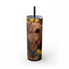 Skinny Tumbler with Straw – 20 oz Stainless Steel Cup