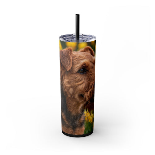 Skinny Tumbler with Straw – 20 oz Stainless Steel Cup