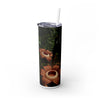 Skinny Tumbler with Straw – 20 oz Stainless Steel Cup