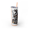 Skinny Tumbler with Straw – 20 oz Stainless Steel Cup