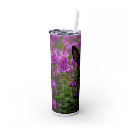 Skinny Tumbler with Straw – 20 oz Stainless Steel Cup