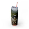 Skinny Tumbler with Straw – 20 oz Stainless Steel Cup