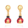 Creative Personality Red Ladybug Earrings