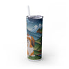 Skinny Tumbler with Straw – 20 oz Stainless Steel Cup