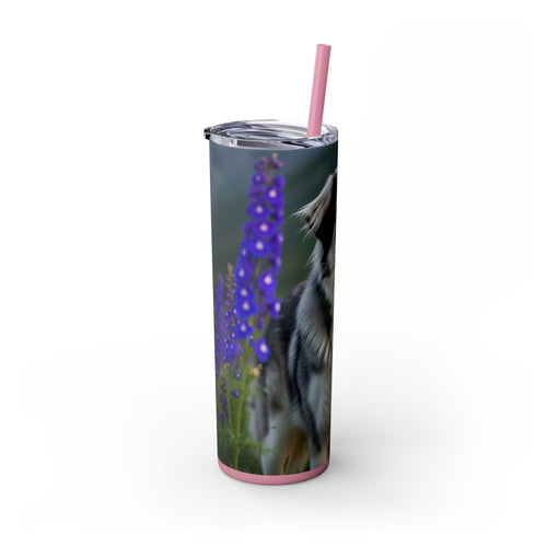 Skinny Tumbler with Straw – 20 oz Stainless Steel Cup