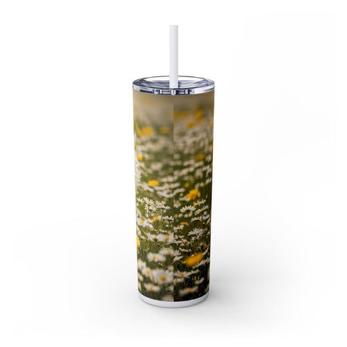 Skinny Tumbler with Straw – 20 oz Stainless Steel Cup