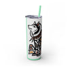 Skinny Tumbler with Straw – 20 oz Stainless Steel Cup