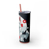 Skinny Tumbler with Straw – 20 oz Stainless Steel Cup