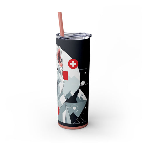 Skinny Tumbler with Straw – 20 oz Stainless Steel Cup
