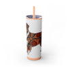 Skinny Tumbler with Straw – 20 oz Stainless Steel Cup