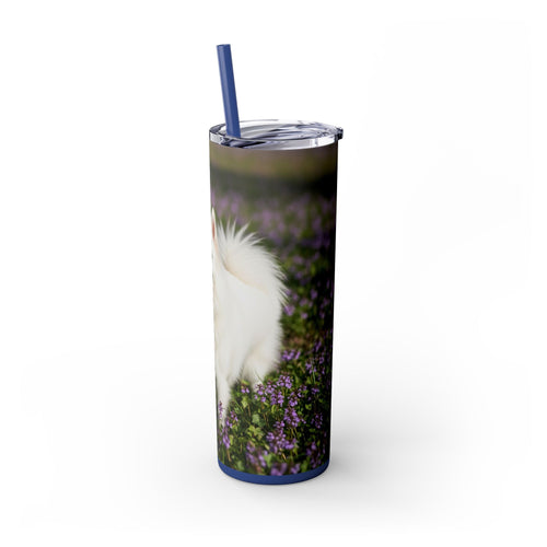 Skinny Tumbler with Straw – 20 oz Stainless Steel Cup