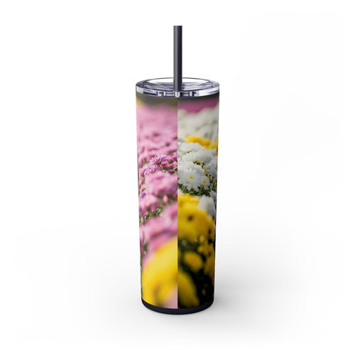 Skinny Tumbler with Straw – 20 oz Stainless Steel Cup