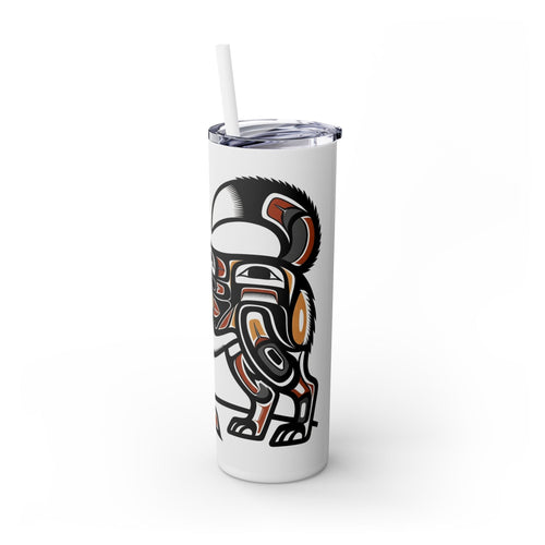 Skinny Tumbler with Straw – 20 oz Stainless Steel Cup