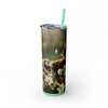 Skinny Tumbler with Straw – 20 oz Stainless Steel Cup
