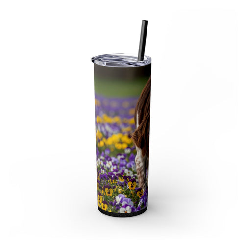 Skinny Tumbler with Straw – 20 oz Stainless Steel Cup