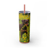 Skinny Tumbler with Straw – 20 oz Stainless Steel Cup
