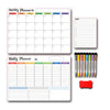 Calendar Magnetic White-board Wall Sticker Learning Schedule Refridgerator Magnets Message Board