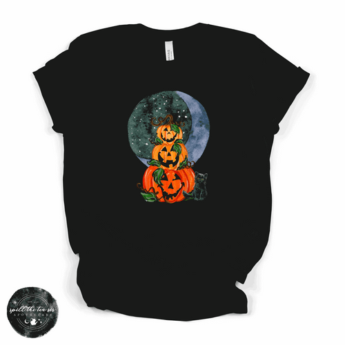 Jack O'Lantern Trio Tee | Vintage Halloween Pumpkin Graphic T-Shirt