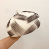 Simple graffiti brush color female wool felt hat