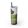 Skinny Tumbler with Straw – 20 oz Stainless Steel Cup