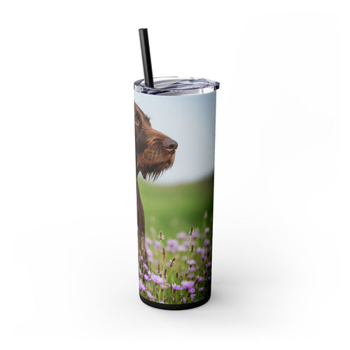 Skinny Tumbler with Straw – 20 oz Stainless Steel Cup