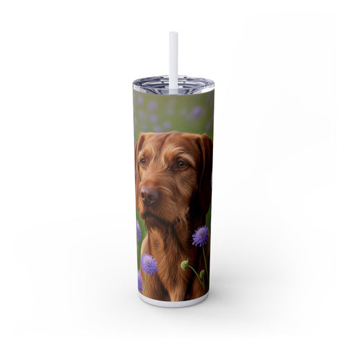 Skinny Tumbler with Straw – 20 oz Stainless Steel Cup
