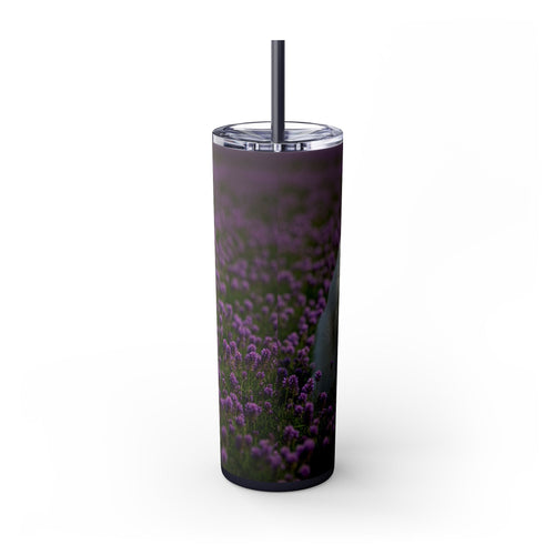Skinny Tumbler with Straw – 20 oz Stainless Steel Cup