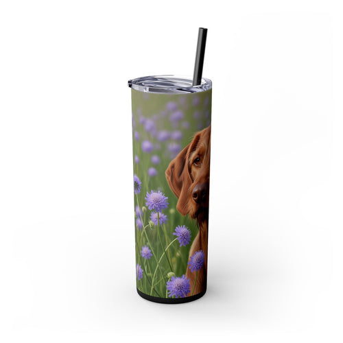 Skinny Tumbler with Straw – 20 oz Stainless Steel Cup